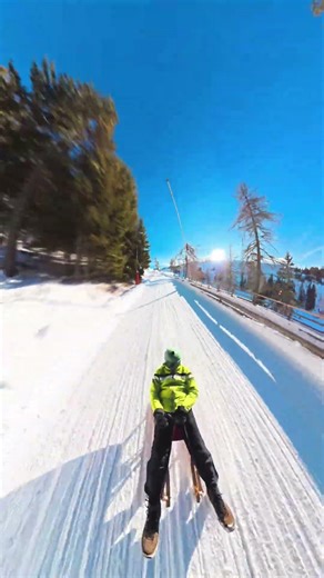 fast sledding in the Dolomites 🇮🇹 #catchthemoment
