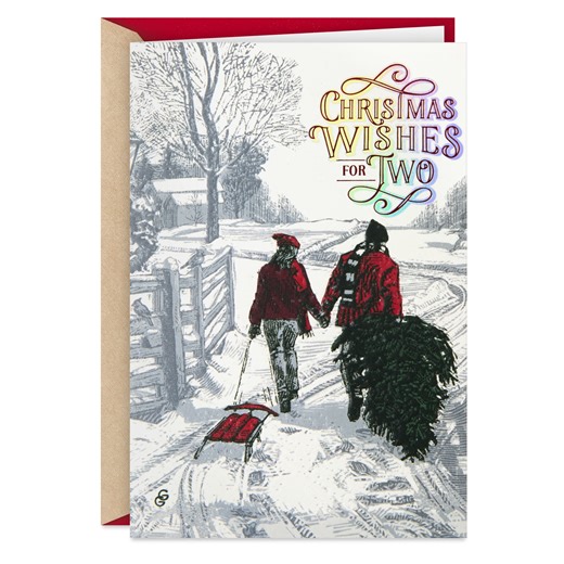 Hallmark Christmas Card for Couple (Simple Joys and Favorite Memories)