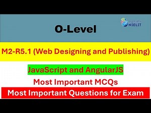 M2-R5.1 | JavaScript and AngularJS | Important MCQs | O-Level | #thesciencetop