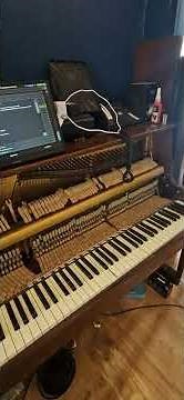 Home made Pianola with keyboard sensor bar and touchscreen control system