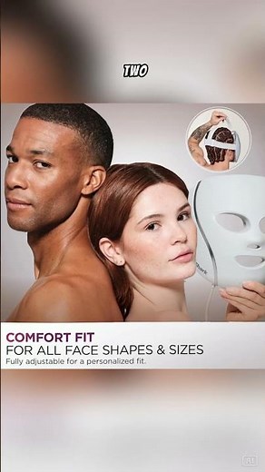 Shark CryoGlow LED Face Mask with Under-Eye Cooling, Red & Blue Light, Anti-Aging Care