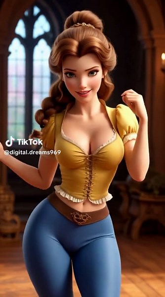 Belle Beauty and the Beast #disney #dance #foryou #fyp #cartoon