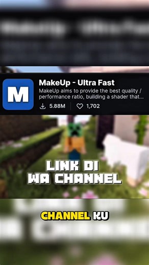 Make up Ultrafast mod/potato shader #minecraft #gaming #minecraftshorts #minecraftmods