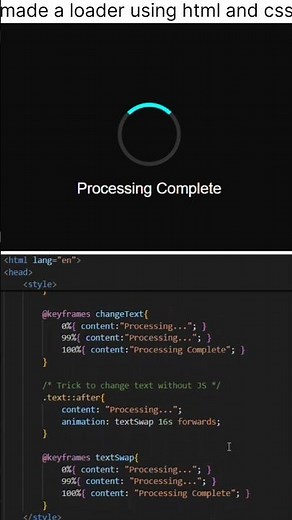 🔥 Create a Stunning Loader Using Only HTML & CSS | Beginner Friendly Tutorial 💻✨