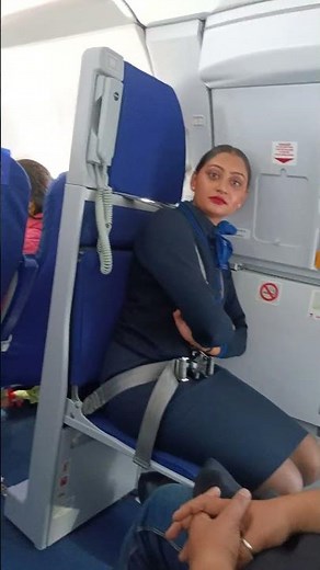 Most Beautiful Air Hostess Indigo airlines flight !!