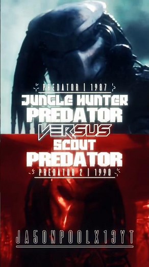 Jungle Hunter Predator Vs Scout Predator #yautja #avp #predator #vs #shorts #edit
