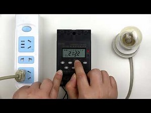 时控开关如何设置，定时开关接线演示，定时开关如何设置视频，全自动时控开关自动控制设置，微电脑时控开关工作设置，自动控制器设置操作方式