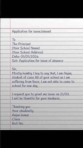 class 12th ka English me application kaise likhe || English me letter kaise likhe || application