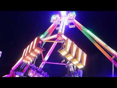 KMG Freak Out "No Limit" Off Ride - Cuyahoga county fair 2022 - Copyright Free Footage