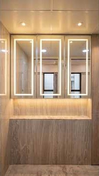 Luxury Washroom Makeover: Chrome Profile Shutters & Hidden LED Lights!