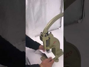 DIY Tutorial: Applying Eyelets on Curtan eyelet tape using DK98 Hand Press Machine