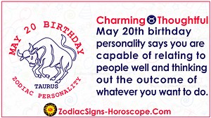 May 20 Zodiac (Taurus) Horoscope Birthday Personality and Lucky Things