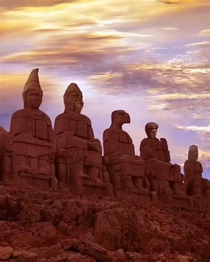 Mount Nemrut (Nemrut Dağı), rising over 2,100 meters in southeast Turkiye’s Adıyaman province, is one of the most mysterious archaeological sites of the ancient world. Built in the 1st century BCE by King Antiochus I of Commagene, the mountaintop hosts colossal stone statues of gods, eagles, and lions part of a royal tomb-sanctuary. At sunrise and sunset, the golden light paints their faces, turning the mountain into a timeless throne between earth and sky. 💫💫 Love Turkiye 💫💫 | Love Turkiye