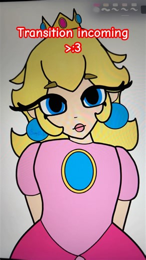 Drawing princess peach #art #drawing #digitalart #digitaldrawing #cute #princess #peach #artreveal