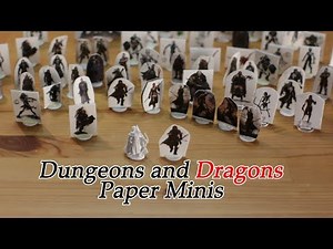 How to make Dungeons and Dragons Paper Miniatures | D&D Pathfinder Warhammer Minis