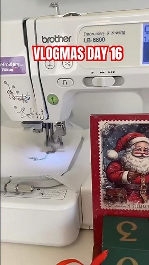 Embroidered Christmas Cards for Fellow Makers | Vlogmas Day 16 #vlogmas2025 #christmasornamentsdiy