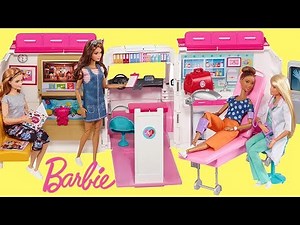 Barbie Care Clinic Ambulance Hospital Unboxing Set Up Play Barbie Doctor Careers Role Model