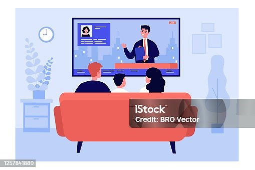 8,300+ Watching Tv Stock Illustrations, Royalty-Free Vector Graphics & Clip Art - iStock
