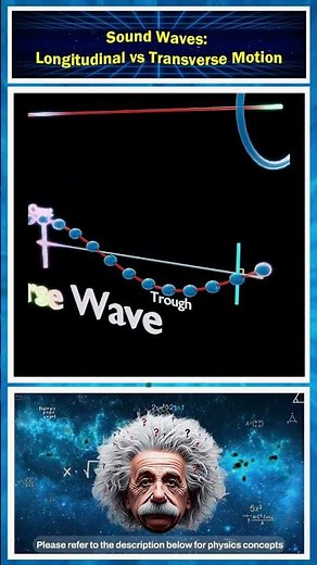 Sound Waves: Longitudinal vs Transverse Motion 🔊📊 #physicsexplained #stemlearning #scienceshorts