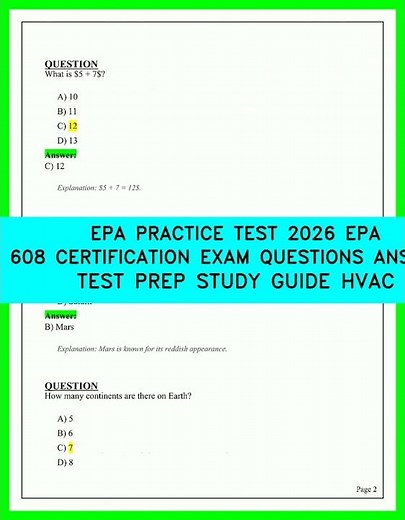 EPA 608 Certification 2026 Comprehensive Study Guide And Practice Exam Questions