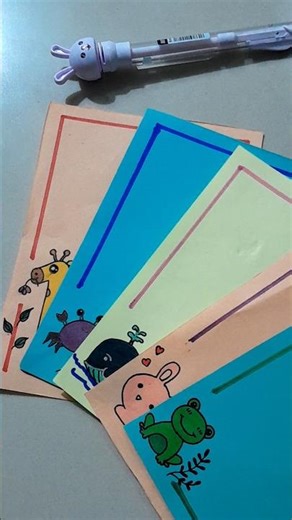 5 cute 🥹 cartoon borderdesigns for giftcards, projects, assignments and more #likesharesubscribe#yt