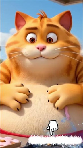 Fat Cat Ate the Entire Menu! #funnycat#orangecat#animalcomady#fatcatshort