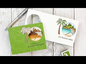 Peek-a-Boo Card with the February 2021 My Monthly Hero Kit