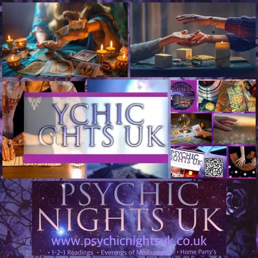 Our calendar is filling up with exclusive one-on-one Psychic Readings Nights Only a few places left for 2025. To ensure your session, please book now. We also offer a series of Mediumship Evenings throughout the UK for a memorable evening. Book here: https://psychicnightsuk.co.uk/to-book-&-events In addition, Psychic Parties for 2026 are available for private home events. Limited availability in Yorkshire and the North West—please reach out to team@psychicnightsuk.co.uk for more information. | P
