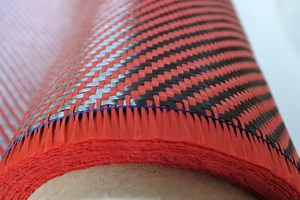[Hot Item] 3K Carbon Fiber Fabric Mixed 1500d Colored Kevlar-Aramid Fiber Hybrid Fabric