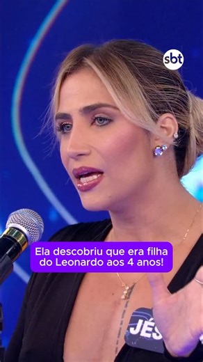 Ela descobriu que era filha do cantor Leonardo aos quatro anos 🫢 #ProgramaSilvioSantos #SBT #Leonardo | Programa Silvio Santos