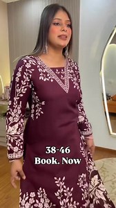 4.4K views · 30 reactions | Booking numbers 9065125000,9266644485 German rayon 2 pc set with hand work on neck with both side pocket in culottes 38-46,book now For more information & queries,Follow our Instagram page﫶 Our instagram page link https://www.instagram.com/aarfacreations?igsh=MXEwb3dwajczNW96OA== #Aarfa #kurti #premium #collection #new #arrivals #buy #now | Aarfa Creations | Facebook