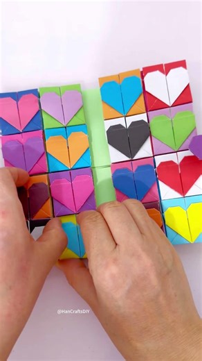 Rainbow Color Paper wallet with 5 layer pockets Showoff#diy #origami