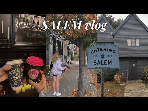 24 hrs in SALEM 🧙‍♀️🎃🍂 coffee shops, witchy stores, hocus pocus filming locations & haul!!