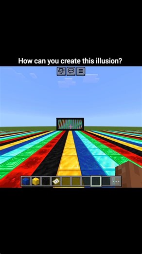 Royal Ore Core Illusion Map in Minecraft 💎🔥 | Flat Build That Looks 3D #Shorts #Minecraft