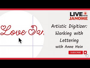 Artistic Digitizer: Working with Lettering