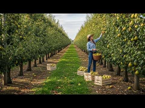 The U.S. Pear Harvest Process | Large Scale Agriculture Explained
