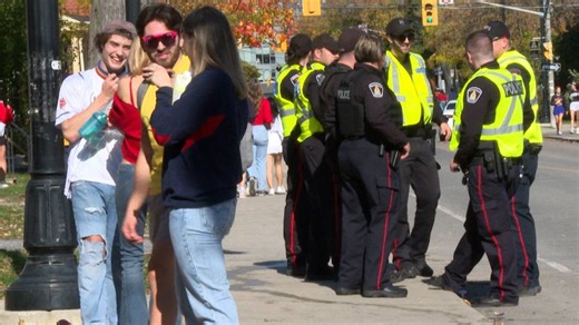 Kingston Police presence at “FOCO”, attend to serious collision