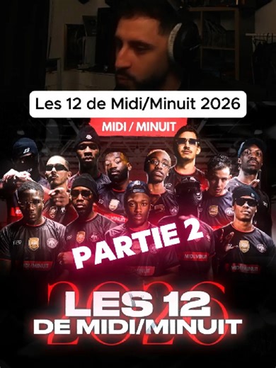 MEDJA REACT AUX 12 DE MIDI/MINUIT 2026 (PARTIE 2) 🎤🔥 #medja #midiminuit #rapfr #rapfrancais #dvm @medjatwitch @midiminuit.officiel