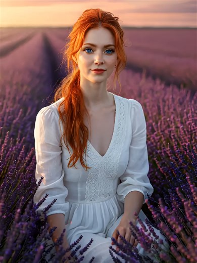 Conexão com a Natureza: Lavanda e Pôr do Sol