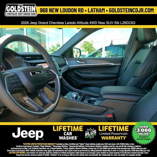 2026 Jeep Grand Cherokee Laredo Altitude 4WD New SUV Stk L26GC63