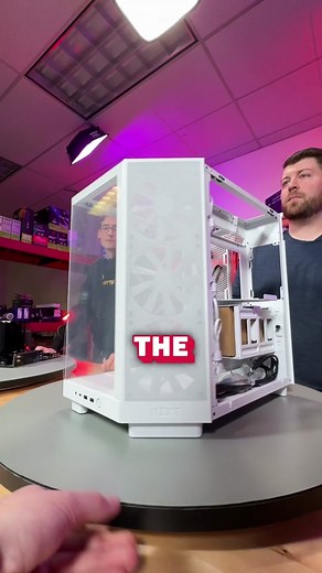 NZXT H6 Flow fishbowl PC build! #techtok #gamingontiktok #pcbuild | Pc Build