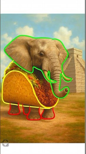 Elefanteno Taconino - Italian Brainrot Drawing 266 #shorts #drawing #brainrot #anomali #art