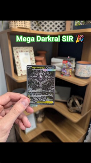 Still can't believe we pulled it...Mega Darkrai SIR from Pitch Black. 🎉 #pokemon #pokemoncards