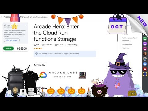 Arcade Hero: Enter the Cloud Run functions Storage | #2025 | #ARC236 |#qwiklabs |#Solution