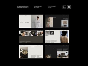 Minimal Brand Proposal Pitch Deck Template: Canva   Indesign. Modern Design for Fashion   Lifestyle Brands - Etsy