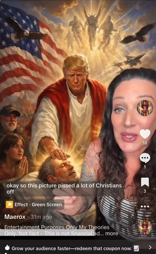 🚨 TRUMP WAS WARNING US OF THE FALSE PROPHET👉🏼 Trump posted a picture of himself as a Christ-like “healer” 👉🏼 The next day Pope Leo XIV visits the world’s largest Islamic mosque. 👉🏼 The photo Trump posted is of a POPE performing false miracles with the demon-looking angel in the background👉🏼 THE PICTURE WAS NOT OF TRUMP PORTRAYING HIMSELF AS JESUS Pope Leo XIV:👉🏼 Head of 1.4 billion Catholics👉🏼 Promoting interfaith unity with Islam👉🏼 Opposing Trump‘s border policies👉🏼 Aligning WE