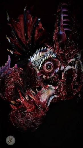 I think this is still my creepiest puppet #AdeleOrel # #realisticdragonpuppets #scary #fyp #horror