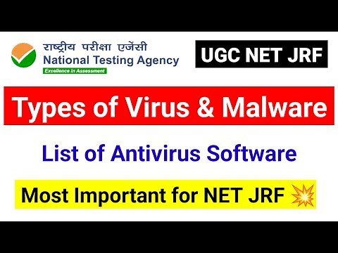 💥Types of Viruses & Malware UGC NET | UGC NET ICT Paper 1 | Computer Viruses | UGC NET MENTOR