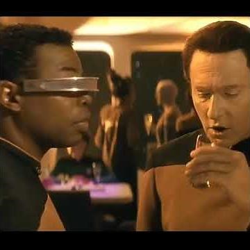 Data and Geordi hit the bar after installing Data's emotion chip 🍸😂 Star Trek Generations (1994)