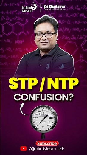 STP vs NTP | What’s the Difference? | Clear Your Chemistry Confusion | #jee2026preparation #shorts
